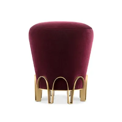 Pouf de ratlles blaves