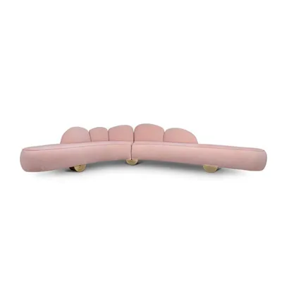 Sofà de disseny rosa